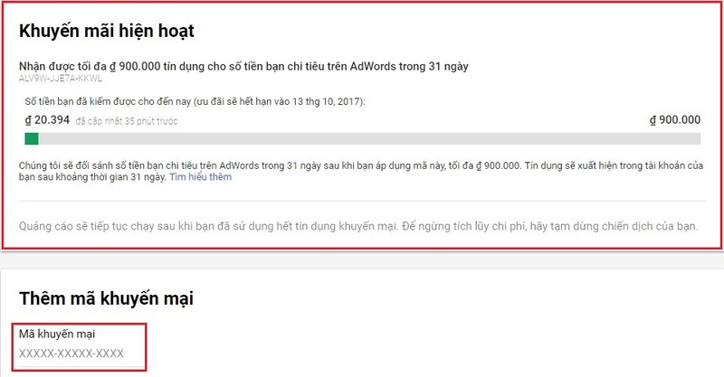 Mã khuyến mãi google ads - Ảnh 3 Mã khuyến mãi google ads - Ảnh 3