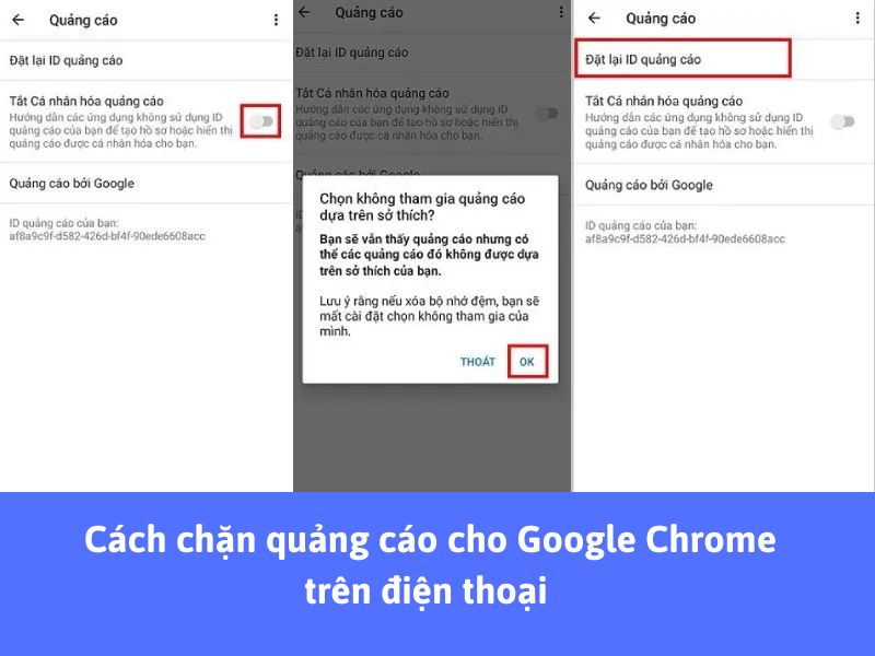 Chặn quảng cáo trên Androi